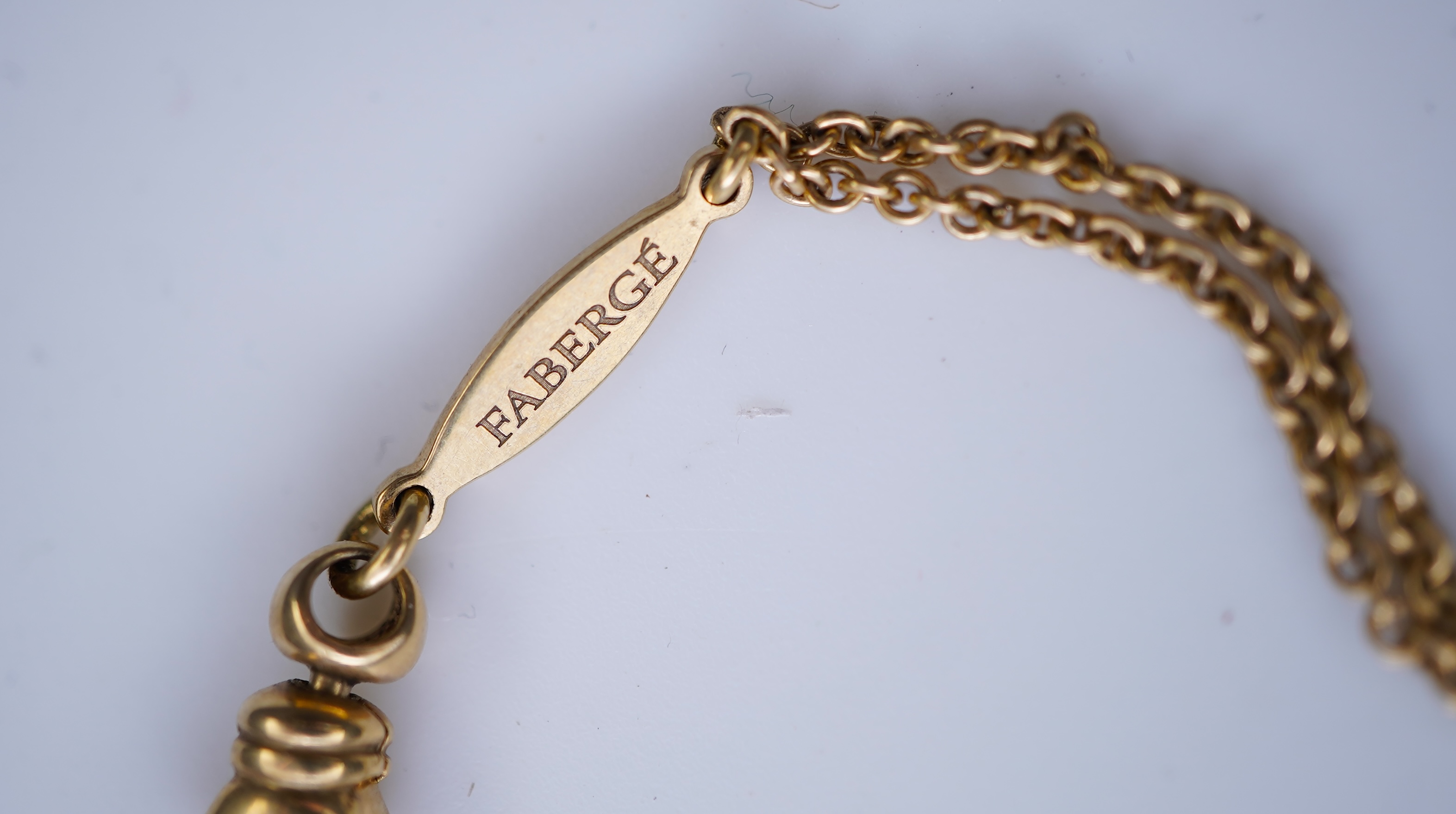 Fabergé, a modern enamel and diamond pendant necklace
